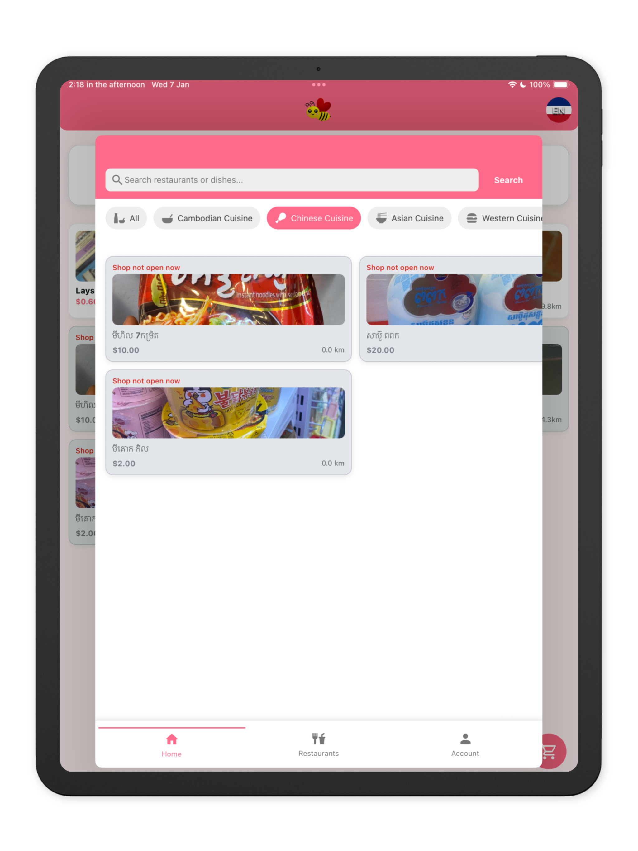 Bee - Food Delivery, Shopping screenshot 16