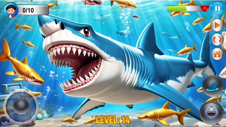 Angry Shark Simulator Games 3d screenshot-7
