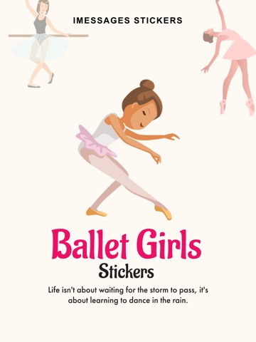 Ballet Girls Stickers iPad screenshot