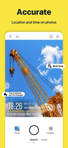 Captura 1 de Timeprint: Timestamp Camera