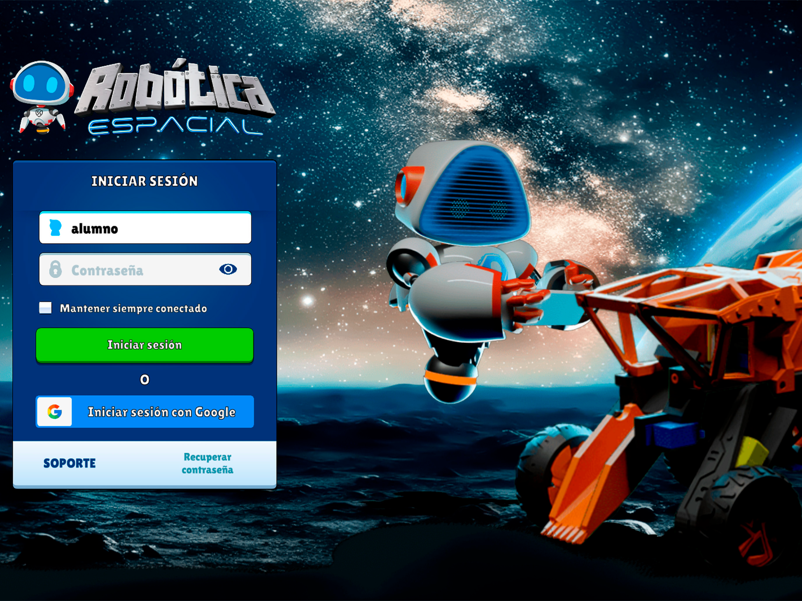 Robótica Espacial Escuelas screenshot 13