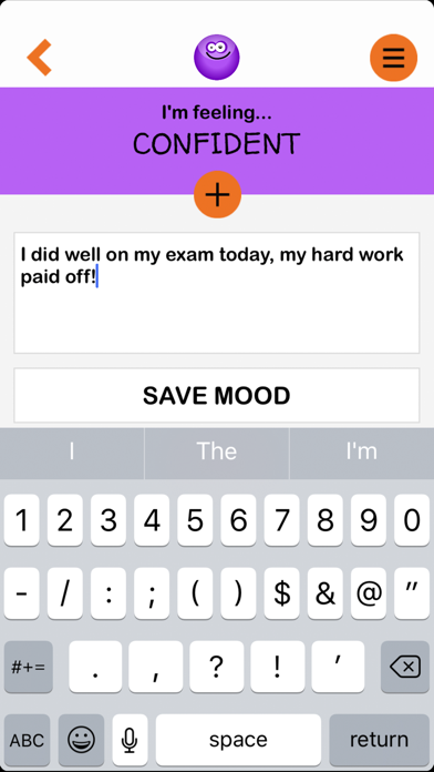 My Life My Voice Mood Journal Screenshot