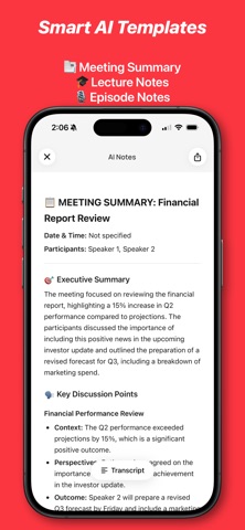AI Transcription & Notes - RED Screenshot 6 of 7