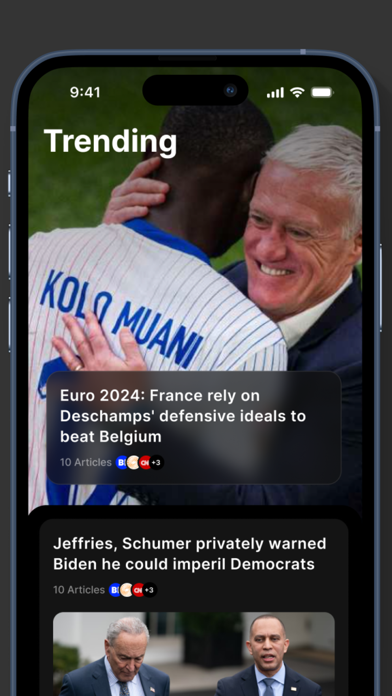 Justn News iPhone screenshot 1 - News app