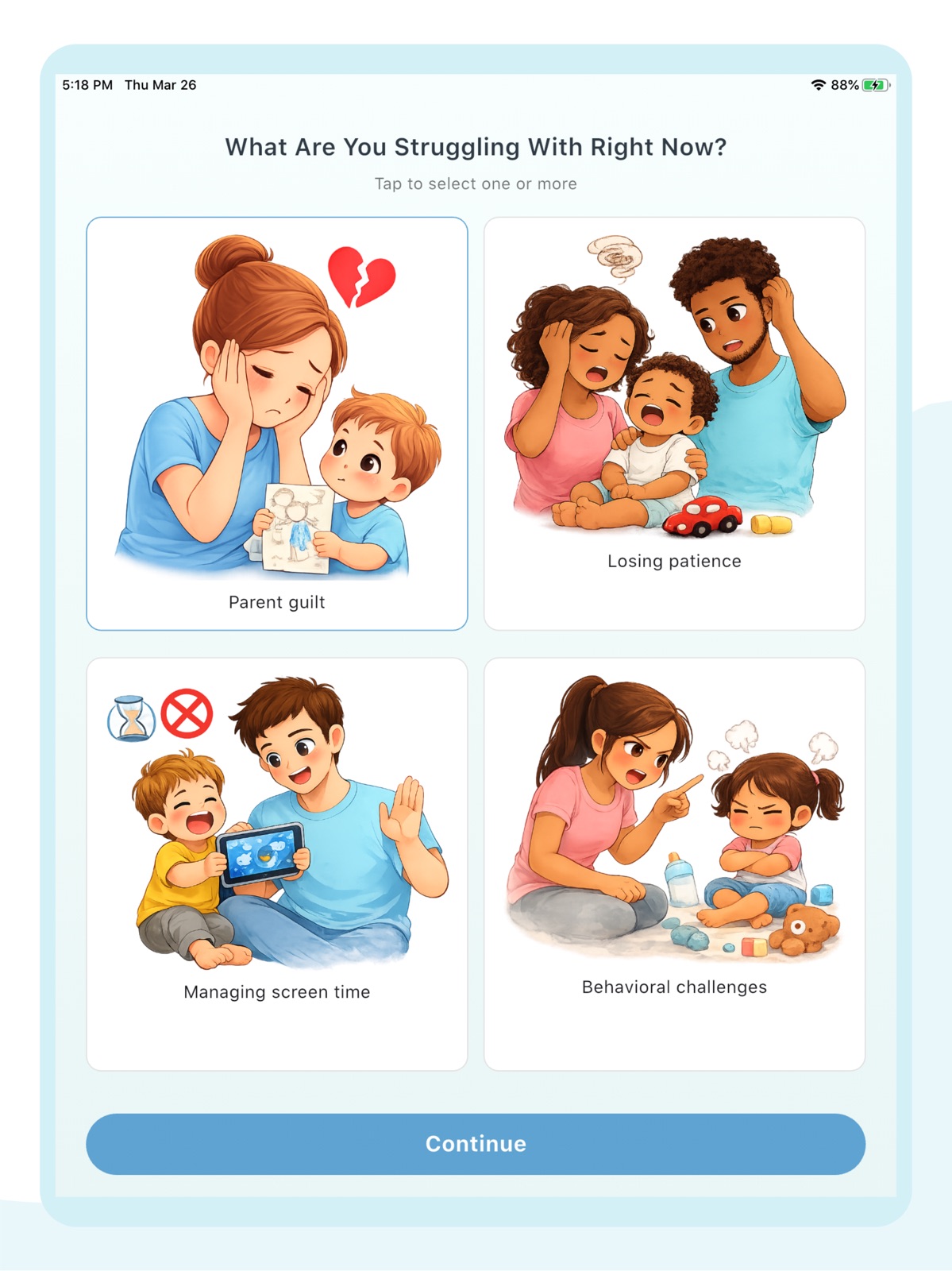 Parenting App for Mom & Dad ipad screenshot 1