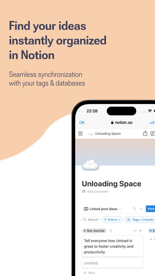 #3. Unload - Capture your thoughts (iOS) 由: Emmanuel Vacher