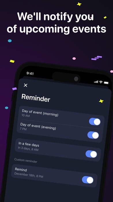 Birthday Reminder : Countdown Screenshot