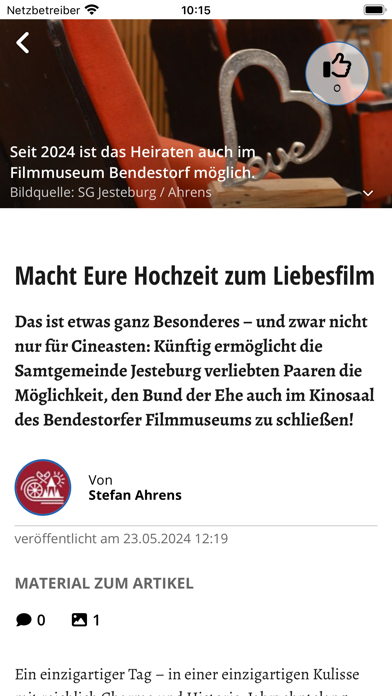 Bendestorf-App Screenshot