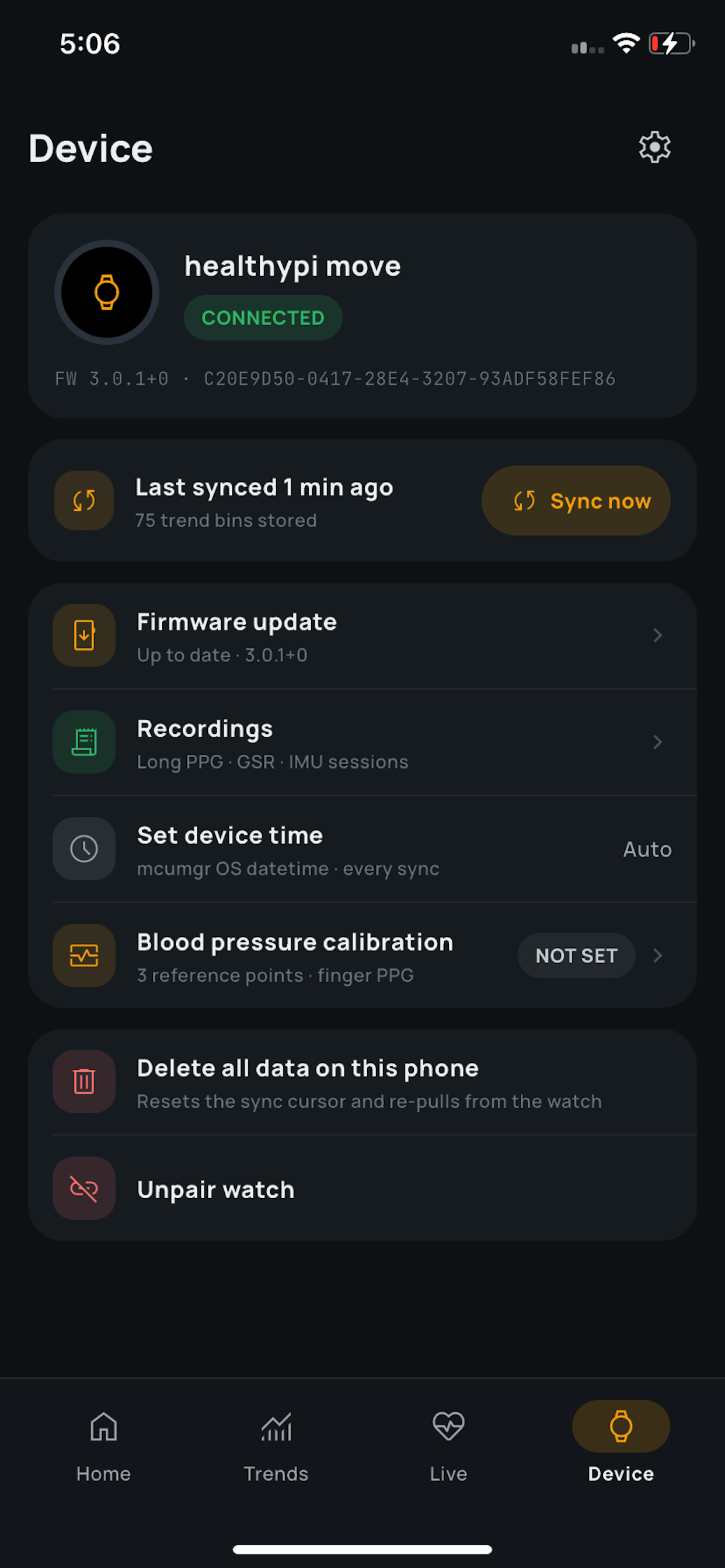 HealthyPi Move screenshot 7