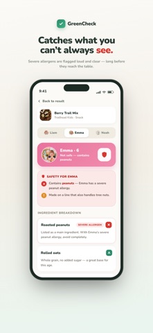 GreenCheck Ingredient Scanner screenshot