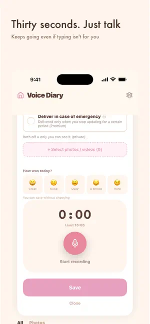 Voice Diary: Speak & Keep screenshot 2