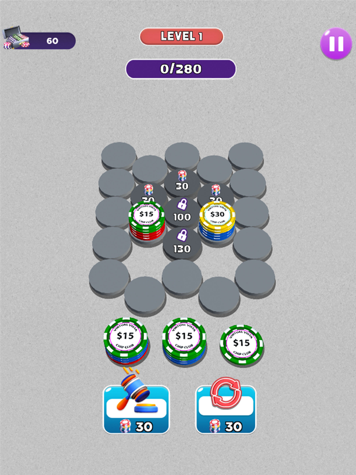 Poker Chips Sort Hexa Puzzle