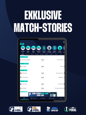 Opel Handball-Bundesliga iPad screenshot