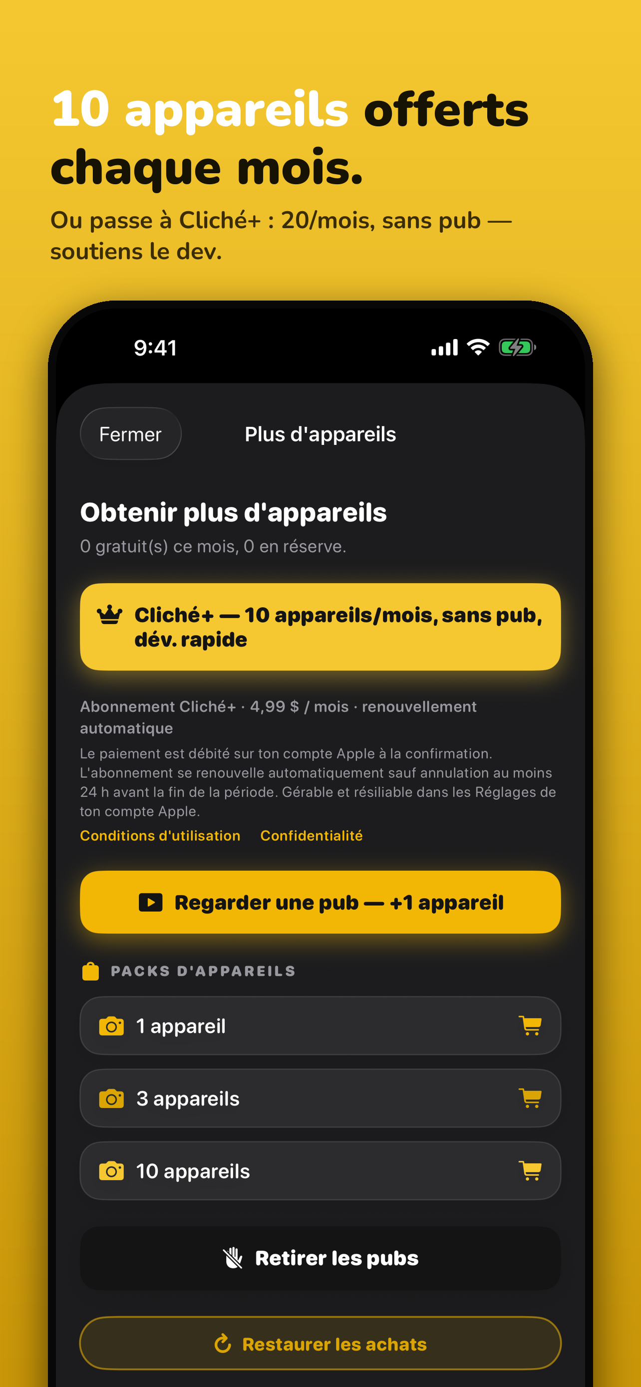 Cliché - appareil jetable screenshot 5