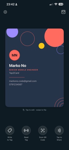 Tap2Card Screenshot 1 of 5