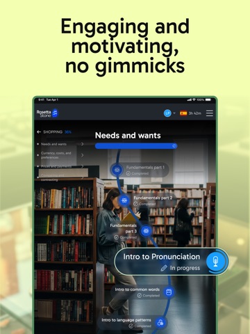 Rosetta Stone Sapphire iPad screenshot