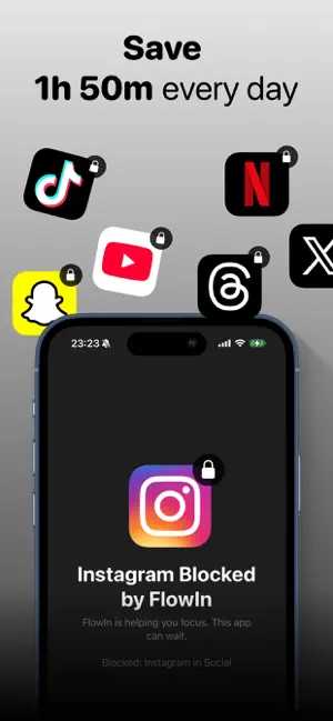 FlowIn - Screen Time Control screenshot 1