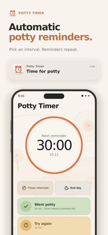Potty Training Timer & Watch screenshot 1