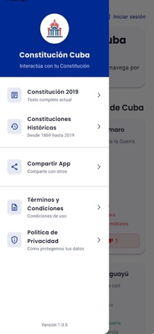 Constitución República de Cuba iPhone screenshot