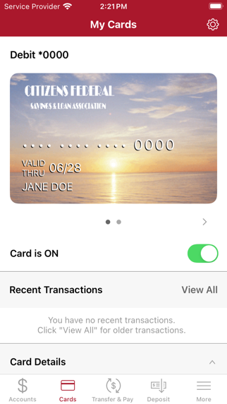 Citizens Federal S & L Screenshot