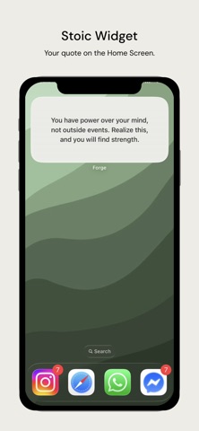Forge: Stoic Daily Quotes screenshot