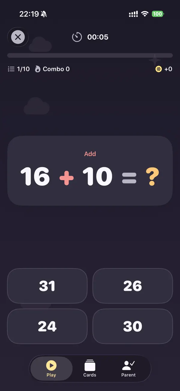 Screenshot #2 pour Math Flashcards Kids - Arcade