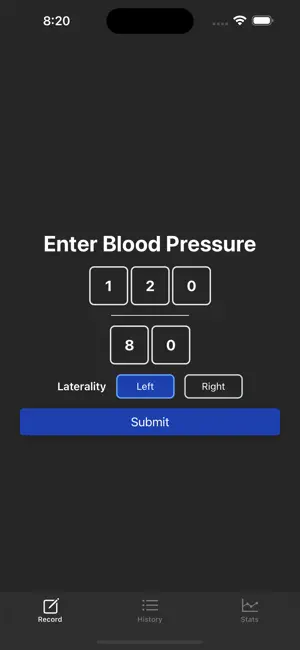 Track Blood Pressure screenshot 1
