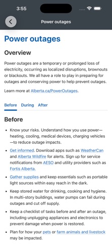 Alberta Emergency Alert iPhone screenshot 7