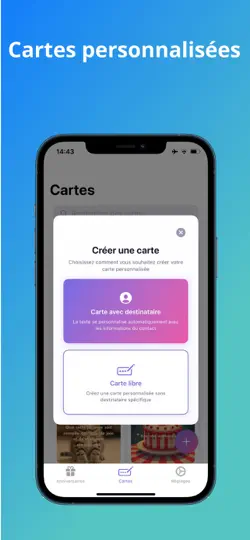 Capture d'écran de Popday : Rappel Anniversaire sur iPhone 4