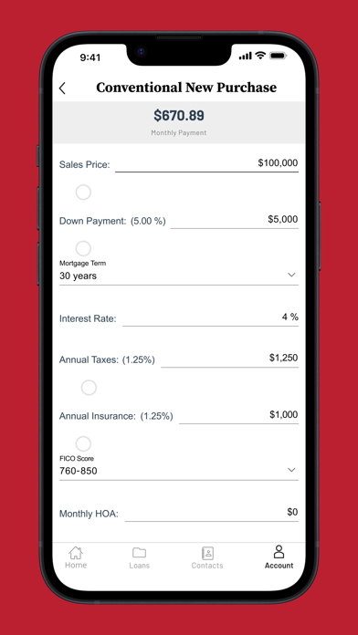 Bank Five Nine Mortgage Screenshot