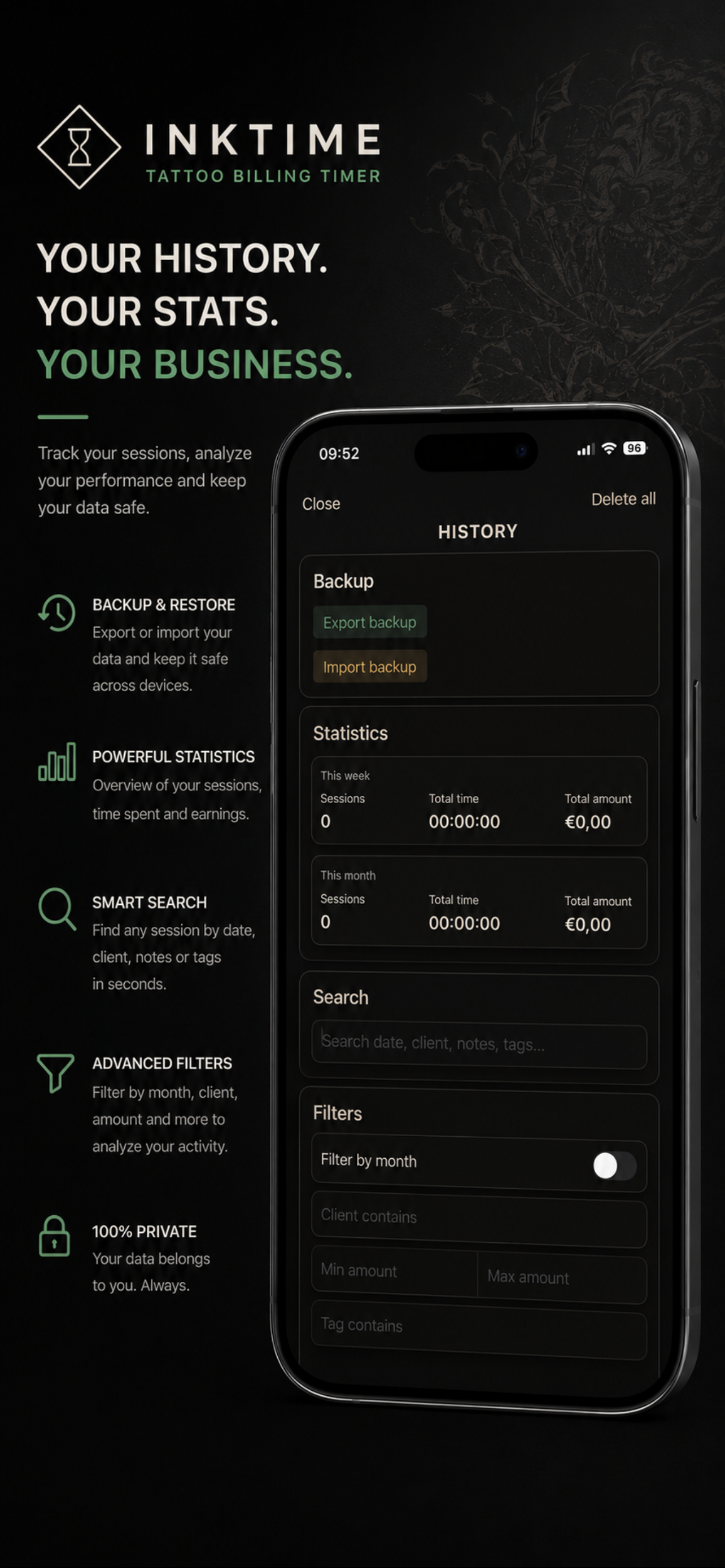 InkTime - Tattoo Billing Timer