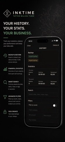 InkTime - Tattoo Billing Timer screenshot