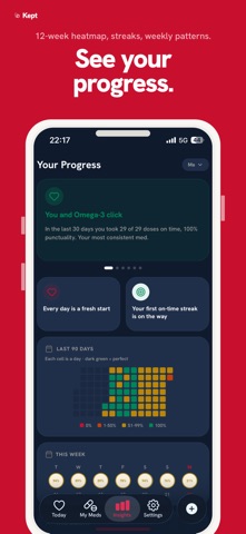 Kept: Rx & Supplement Reminder iPhone screenshot