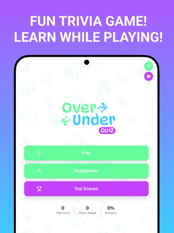 Over Under: Trivia Quiz Game iPad screenshot