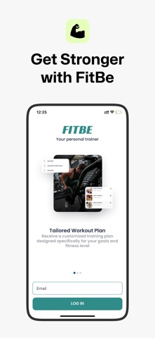 Fitbe Gym & Fitness Coach iPhone screenshot