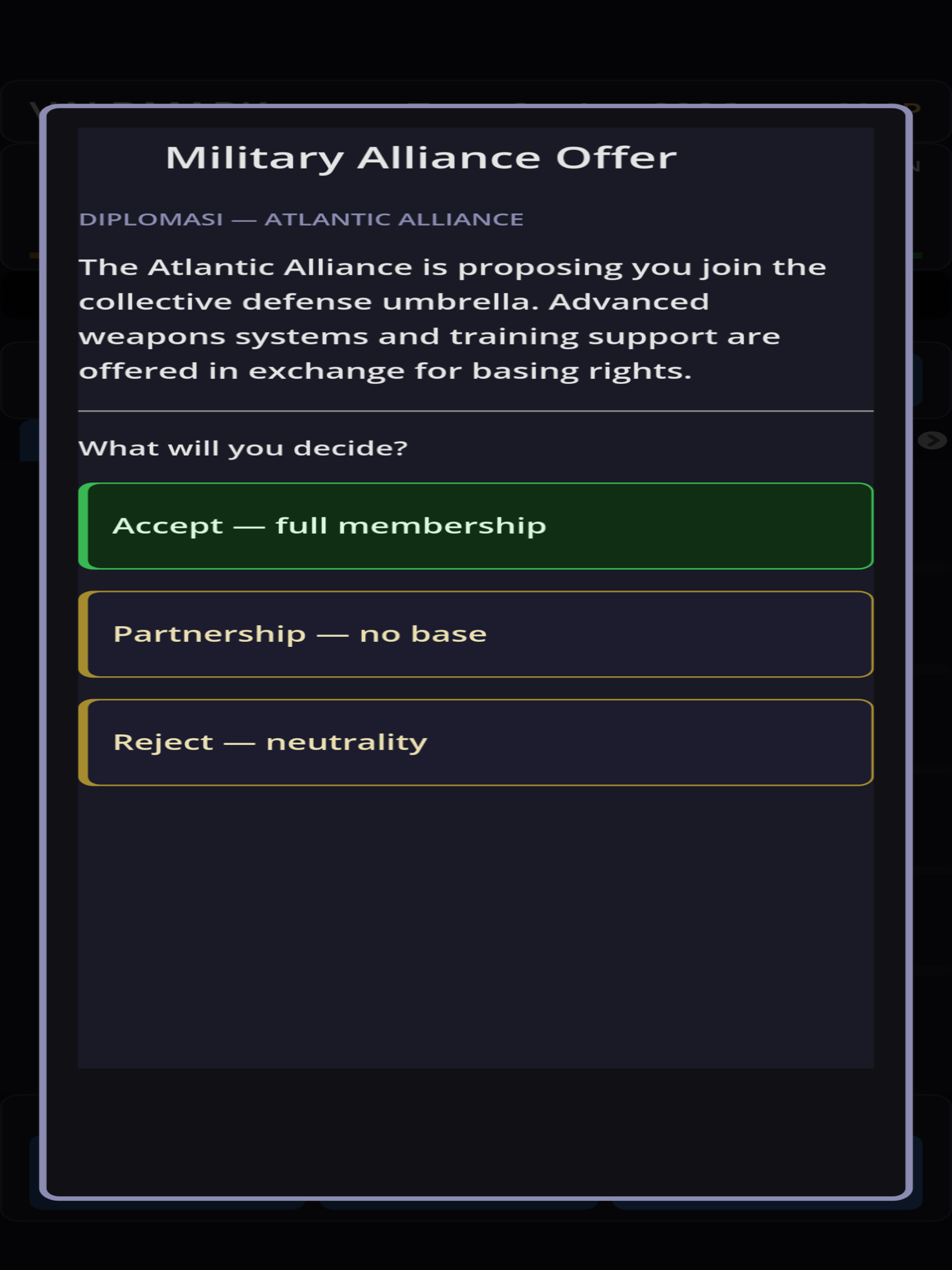 Sovereign: Nation Simulator