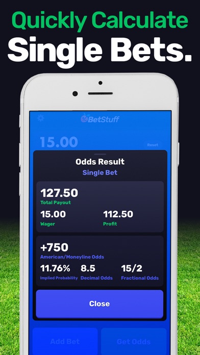 Bet Stuff ▶▶ Odds Calculator Screenshot