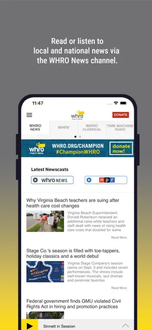 WHRO Public Media App screenshot 3