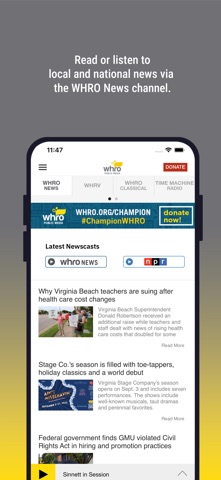 WHRO Public Media App screenshot