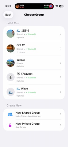 Vibe Stories - ZoneSharing iPhone screenshot