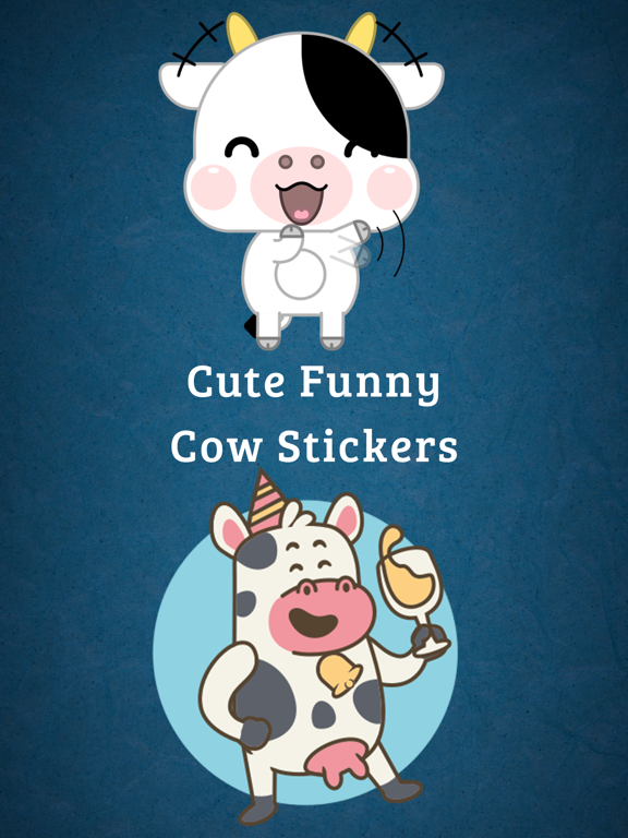 Screenshot #4 pour Cute Funny Cow Strickers