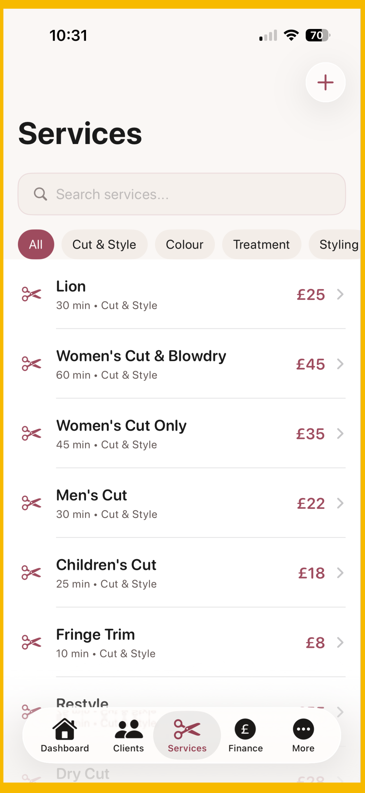 Hairdresser CRM screenshot 4