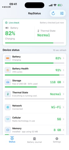 RayStatus | Phone Diagnostics Screenshot 1 of 5