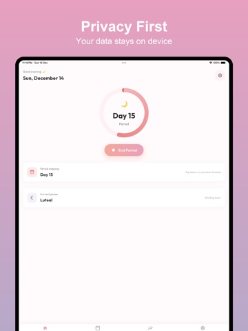 Rosie - Period Tracker iPad screenshot