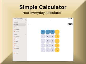 Calculator and Money iPad screenshot