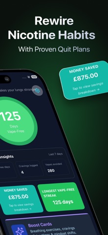 QuitVape: Quit Vaping Tracker screenshot