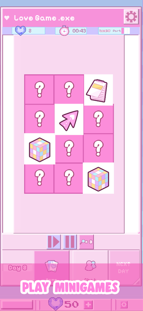 Virtual Hearts otome game screenshot 3
