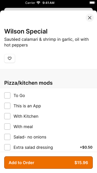 Olivia's Trattoria & Artisan iPhone screenshot 4 - Food & Drink app