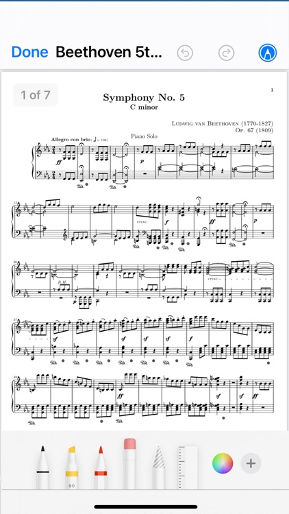 Perform™ Scrolling Sheet Music