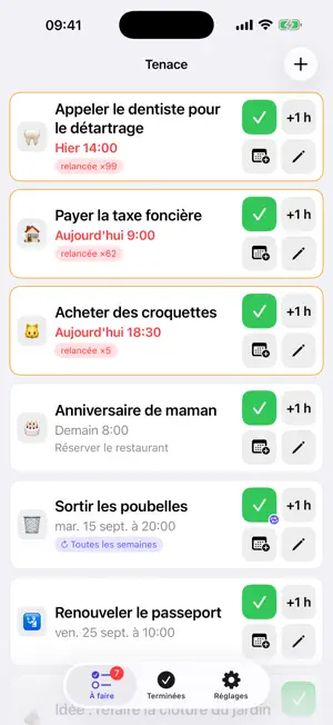 Tenace – Rappels insistants screenshot 1